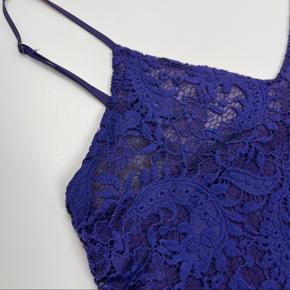 🐯2/$15🐯 ZARA Lace Crochet Indigo Blue Camisole - Picture 11 of 15